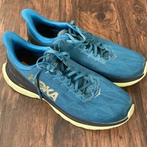 Hoka One One Mach 4 Pro Fly Mens Blue Coral/ Black Running Shoes Size 13D